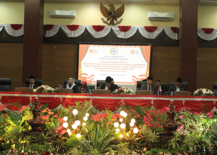 DPRD Brebes Ikuti Sidang Tahunan MPR RI dan Pidato Kenegaraan Presiden