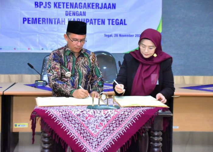 Perluas Jangkauan Kepesertaan, Pemkab Tegal Gandeng BPJS Ketenagakerjaan