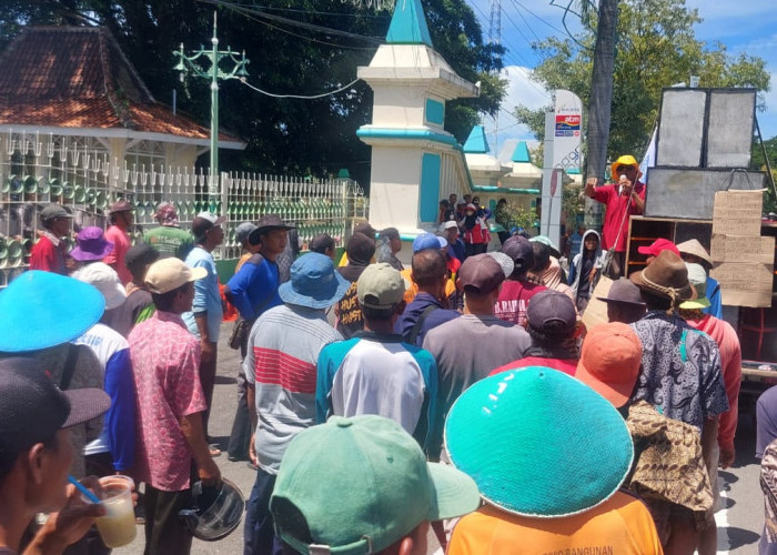 Pupuk Bersubsidi Langka dan Mahal, Ratusan Petani di Kabupaten Tegal Demo