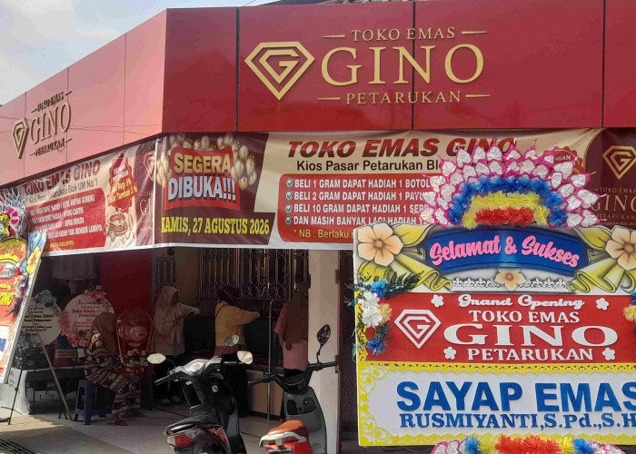 Toko Mas GINO Buka Gerai Baru di Pasar Petarukan Pemalang, Tawarkan Beragam Perhiasan Emas