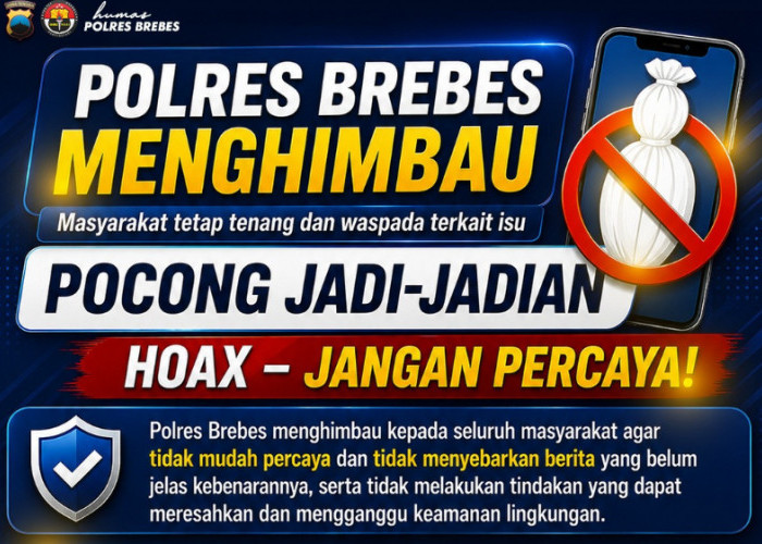Isu Teror Pocong Hoaks! Polres Brebes Minta Warga Tetap Tenang dan Waspada