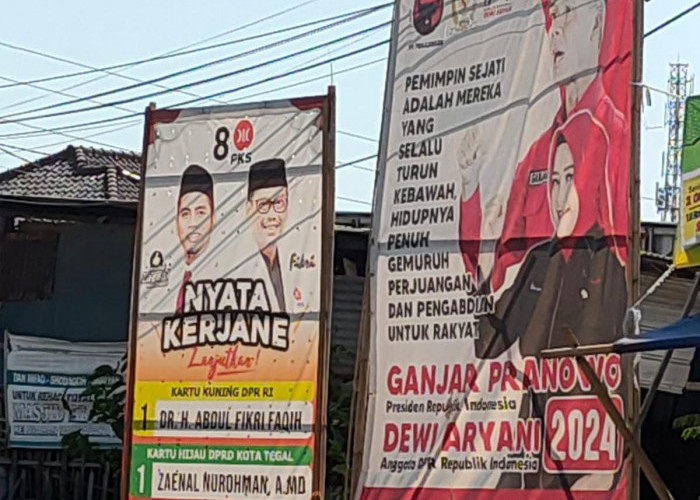 Satpol PP Diminta Tak Tebang Pilih dalam Penertiban Baliho Caleg Pemilu 2024 di Kota Tegal