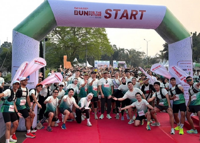 Sharp Indonesia Sukses Gelar Fun Run Jakarta 2026 demi Masa Depan Hijau