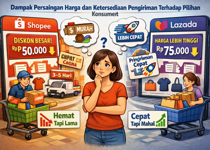 Dampak Persaingan Harga dan Pengiriman terhadap Pilihan Konsumen antara Marketplace Shopee dan Lazada