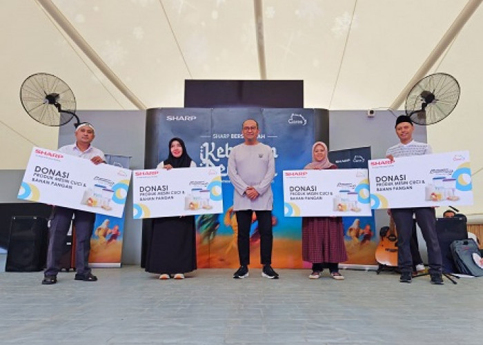 Sharp Berkah 2026 Salurkan 10 Mesin Cuci Puremagic Bagi Panti Asuhan