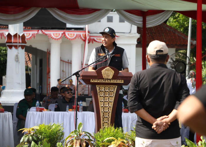 Jelang Pemungutan Suara Pemilu 2024, Pj Bupati Brebes Ajak warga Wujudkan Pesta Demokrasi yang Damai