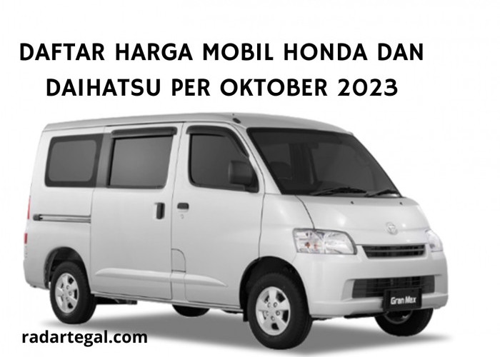 Terbaru! Berikut Daftar Harga Mobil Honda dan Daihatsu per Oktober 2023