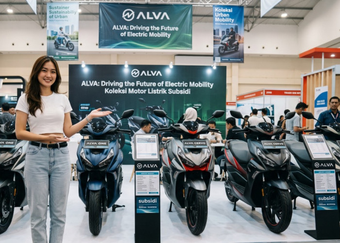 Gaya Maxi-Scooter Harga Makin Terjangkau! Ini Motor Listrik Subsidi Merek ALVA