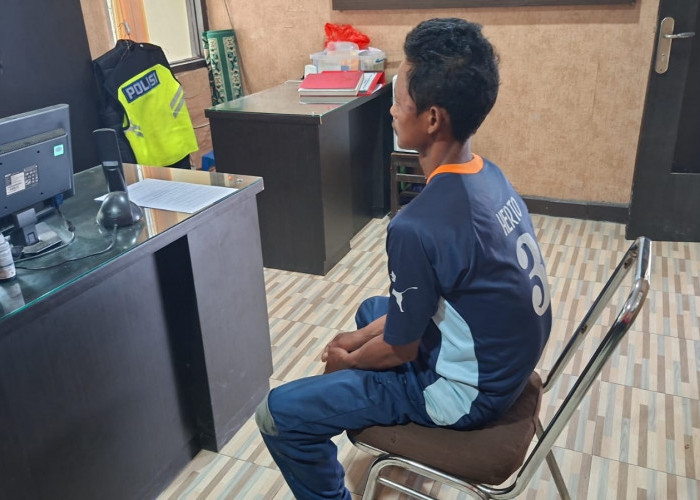 Viral! Polisi Amankan Pria di Brebes yang Diduga Hendak Curi Bawang Merah 