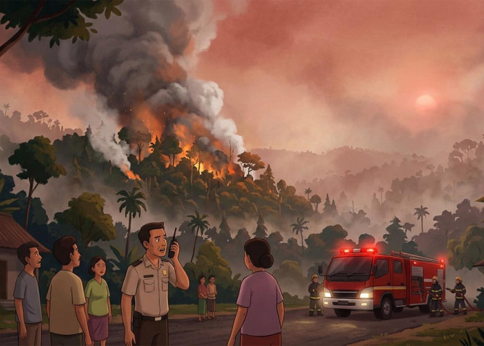 Cegah Karhutla di Tegal, Tim Gabungan Gencarkan Patroli Sinergitas di Hutan Margasari