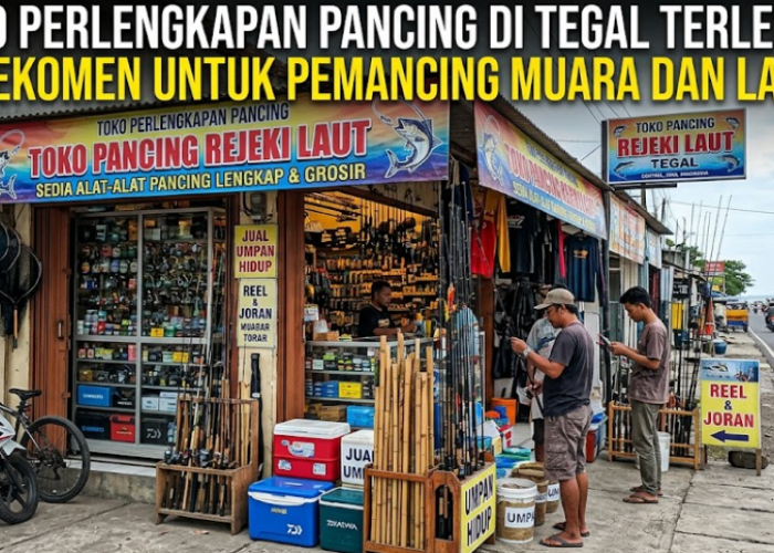 3 Toko Perlengkapan Pancing di Tegal Terlengkap, Rekomen untuk Pemancing Muara dan Laut