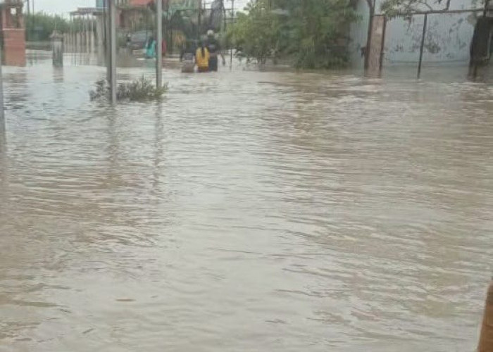 Sungai Comal Pemalang Banjir, Desa Pesantren Ulujami Terendam 