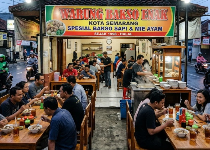 10 Warung Bakso Enak di Kota Semarang, Kuah Gurih, Daging Melimpah dan Jadi Favorit Warlok