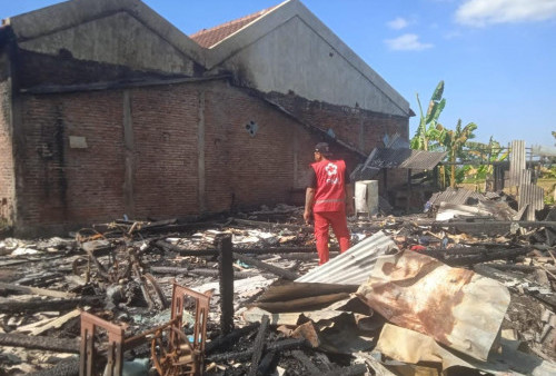Rumah Buruh Lepas di Kabupaten Tegal Terbakar, Kerugian Capai Rp100 Juta  