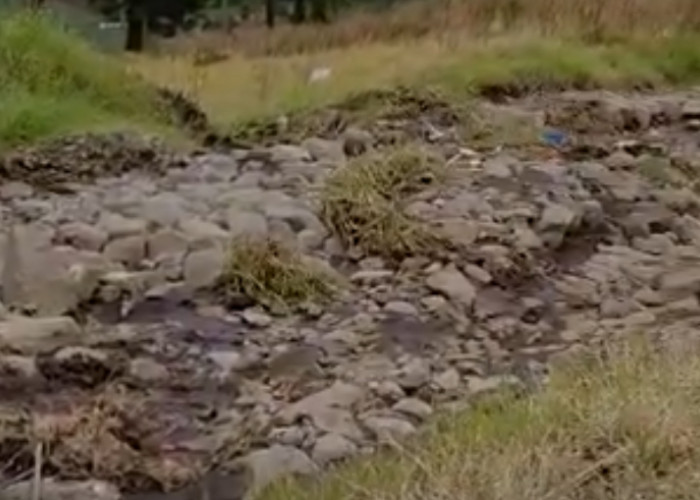 Mirip Sungai Kering, Jalan Rusak Menuju Agrowisata Kaligua Brebes Dikeluhkan Warga 