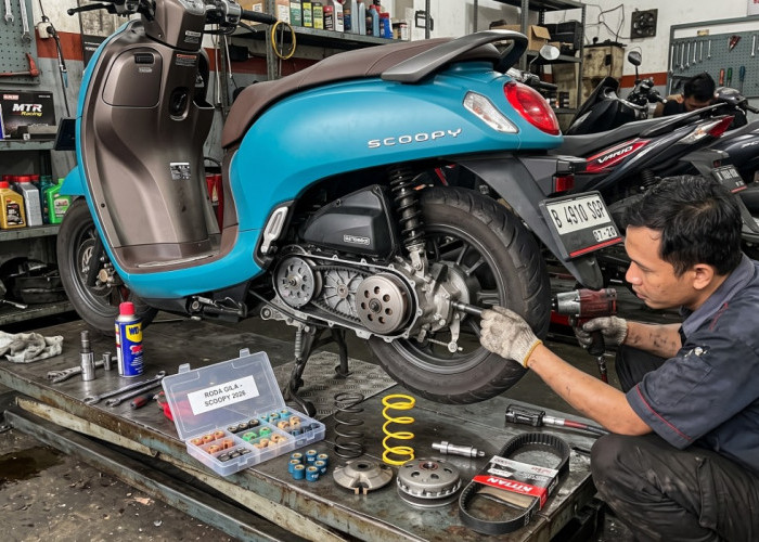 4 Tips Racikan Kirian Honda Scoopy 2026 untuk Harian, Jangan Asal Pakai Roller Ringan