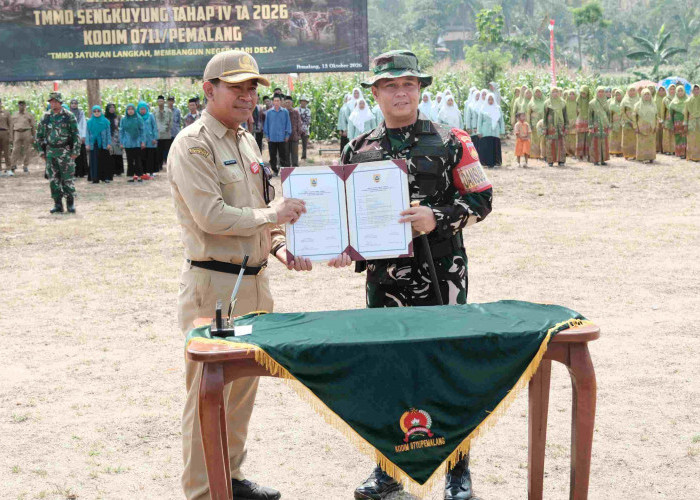 Bukan Sekadar Bangun Jalan, Ini Pesan Sekda Pemalang dalam TMMD Gunungbatu