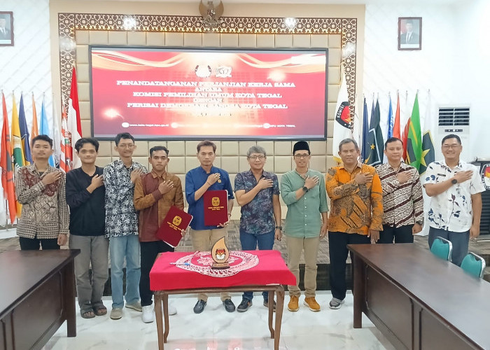 Tingkatkan Kualitas Demokrasi di Tegal, KPU Jalin Kerjasama dengan Pemantau Pemilu