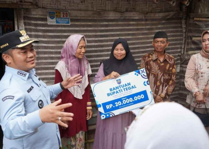 Warga Jatilaba Tegal Dapat Bantuan RTLH, Tindak Lanjut Bupati Tilik Desa