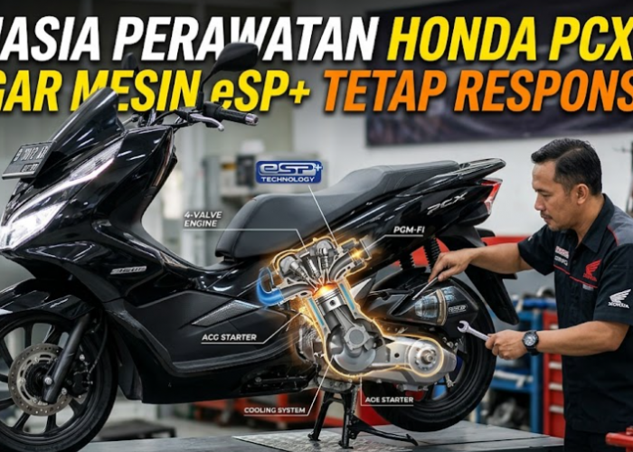 Nah Ini! Rahasia Perawatan Honda PCX 160 agar Mesin eSP+ Tetap Responsif
