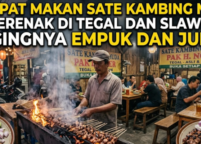 7 Tempat Makan Sate Kambing Muda Terenak di Tegal dan Slawi, Dagingnya Empuk dan Juicy!