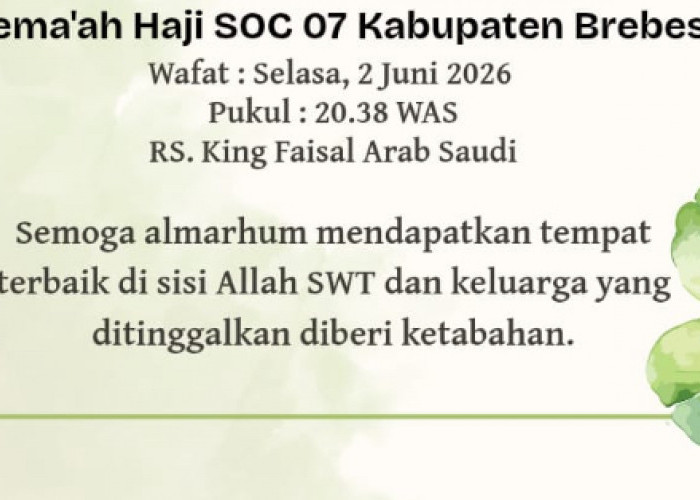 Jelang Kepulangan ke Tanah Air, Jemaah Haji Asal Brebes Dikabarkan Meninggal Dunia di Makkah