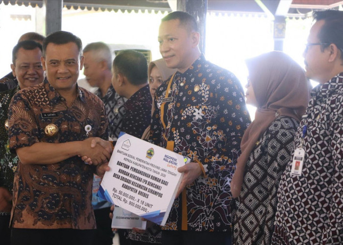 Terima Bantuan Pemprov Jateng Rp900 Juta, Dinperwaskim Brebes Bangun Rumah Korban Bencana