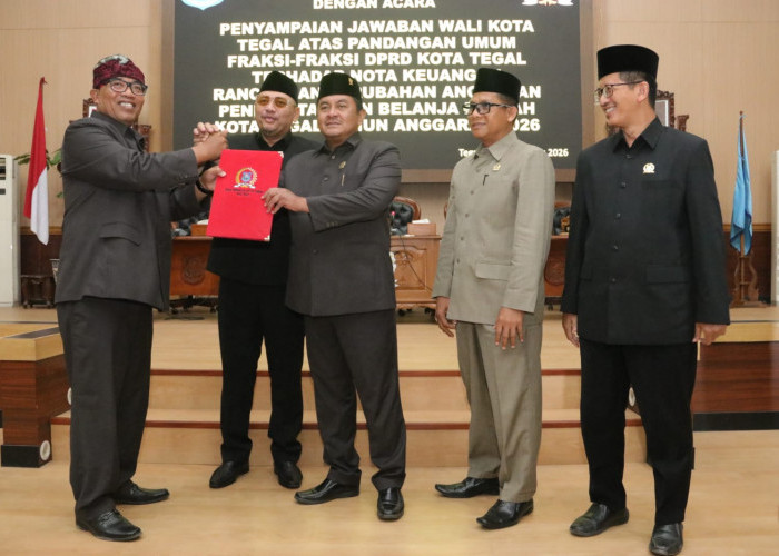 Tanggapan Resmi Wali Kota Tegal Atas Masukan Fraksi DPRD Mengenai Perubahan APBD