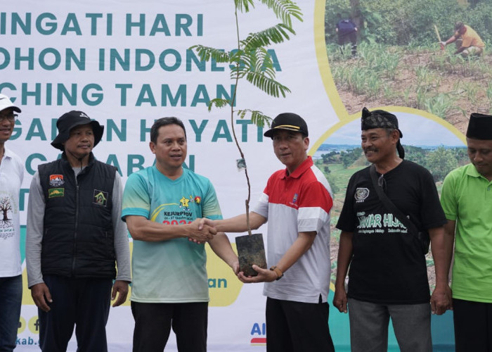 Selamatkan Lahan Kritis Waduk Cacaban, DLH Kabupaten Tegal Resmikan Taman Kehati  