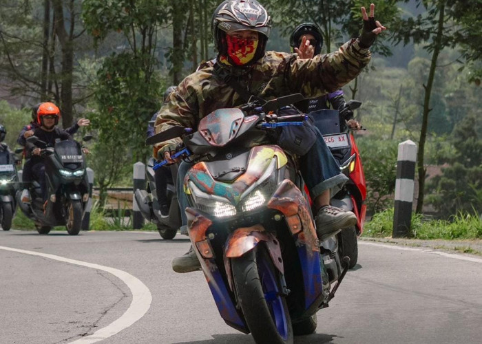 Touring Turboisme Selo dan Guci, Yamaha NMAX Turbo Mampu Taklukan Tanjakan Curam