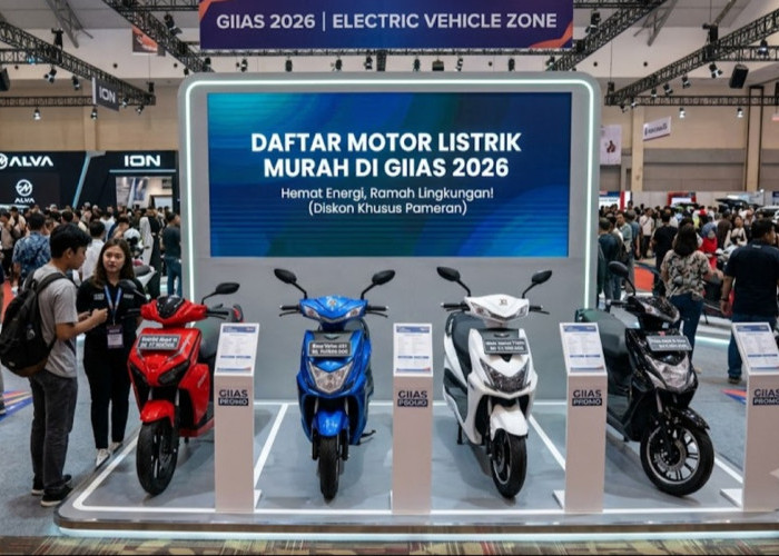 Daftar Motor Listrik Murah di GIIAS 2026, Harga Mulai Rp11 Jutaan dengan Banyak Promo Menarik