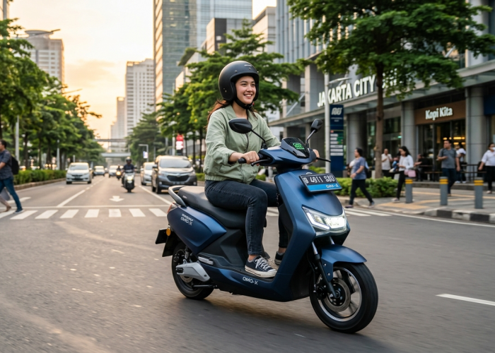 Motor Listrik OMOWAY OMO-X Canggih, Bikin Kaget Semua Orang!