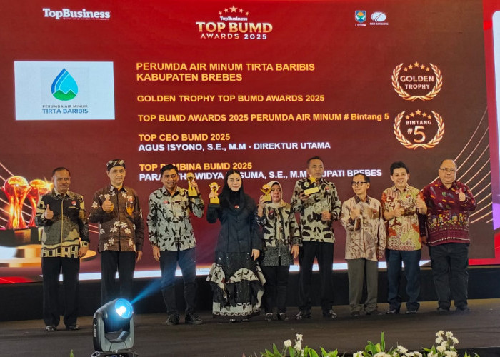 Bupati Brebes Paramitha Bangga, Tirta Baribis Raih BUMD Awards