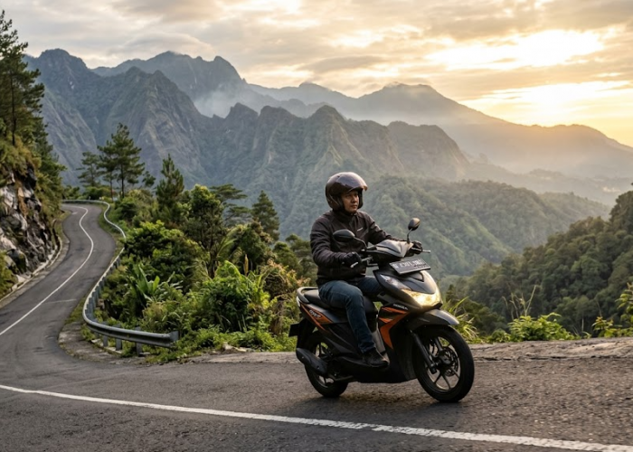 Sering ke Guci Tegal? Ini Tips Merawat Motor Matic yang Sering Dipakai Melewati Jalur Menanjak