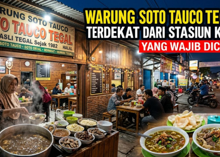 Warung Soto Tauco Tegal Terdekat dari Stasiun Kota yang Wajib Dicoba