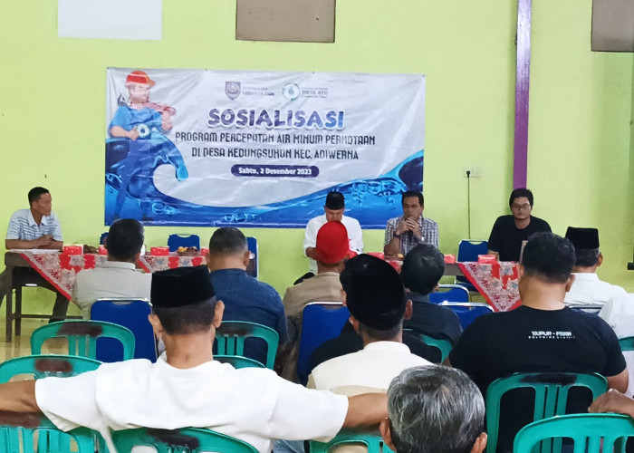 Gratis! Program Akses Air Minum Perkotaan di Kabupaten Tegal Sasar 2 Desa