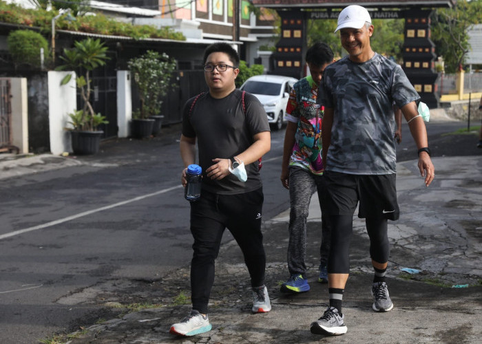 Pulang Kampung ke Semarang, Ahli Visual Effect Film Hollywood Olahraga Bareng Ganjar Pranowo 