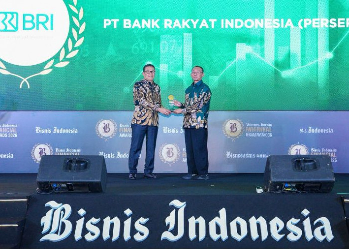 BRI Raih 2 Penghargaan di Bisnis Indonesia Financial Awards 2026, Direktur Utama Hery Gunardi Jadi CEO Terbaik