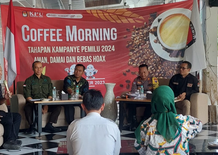 Sosialisasikan Tahapan Pemilu dalam Coffe Morning, KPU Ungkap Peran Media  