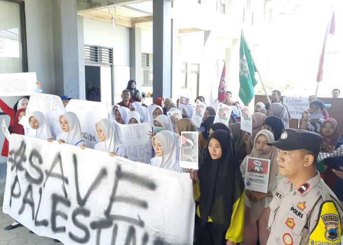 Aksi Bela Palestina di Tegal, Civitas Akademika Muhammadiyah Tuntut Israel Diadili di Mahkamah Internasional