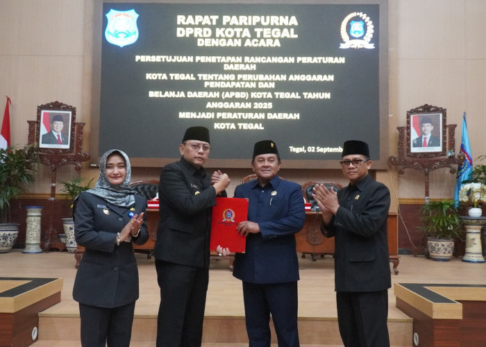 DPRD Kota Tegal Setujui Raperda Perubahan APBD 2025 Ditetapkan Jadi Perda
