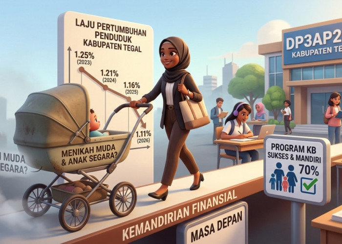 Pertumbuhan Penduduk Kabupaten Tegal Melambat, Gen Z Tunda Momongan