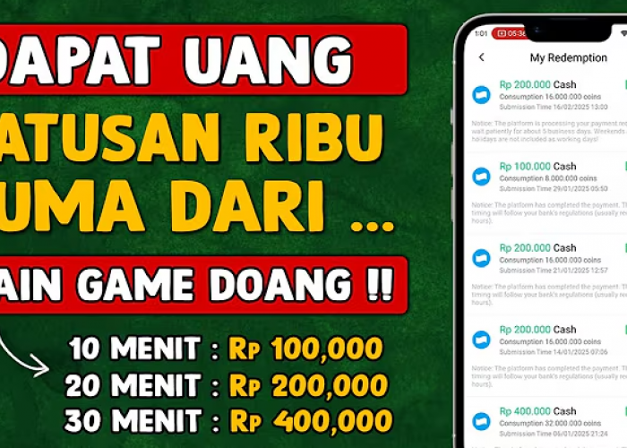 10 Menit Cair Rp100 Ribu, Game Penghasil Uang 2025 Ini Bikin Kaya Mendadak