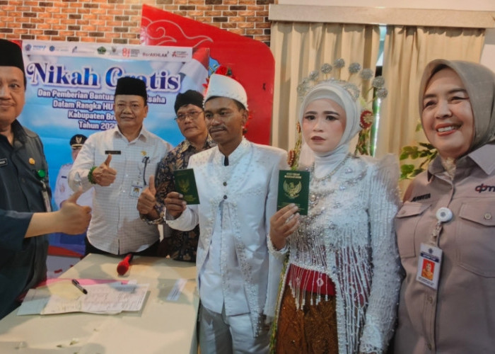 Jelang HUT RI ke-81, 12 Pasangan Ikut Nikah Gratis di MPP Brebes