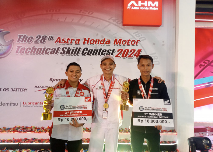 Dua Teknisi Astra Motor Jateng Juarai Ajang Bergengsi AHM Technical Skill Contest 2024 