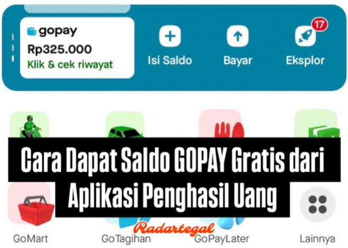 Cara Mudah Dapat Saldo GoPay Gratis, Cukup Mainkan Aplikasi Penghasil Uang Saja