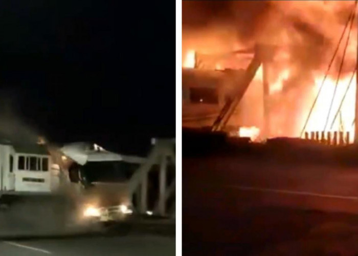 KA Brantas Tabrak Truk di Semarang, Sempat Terdengar Ledakan Sebelum Api Berkobar 