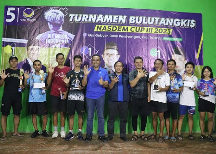 Turnamen Bulutangkis NasDem Cup III 2023, Teguh Juwarno: Semoga Muncul Bibit Terbaik dari Tegal