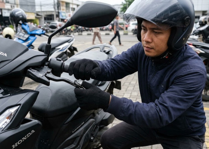 Motor Matic Honda dengan Pengunci Rem, Cek Fungsi dan Cara Pakainya