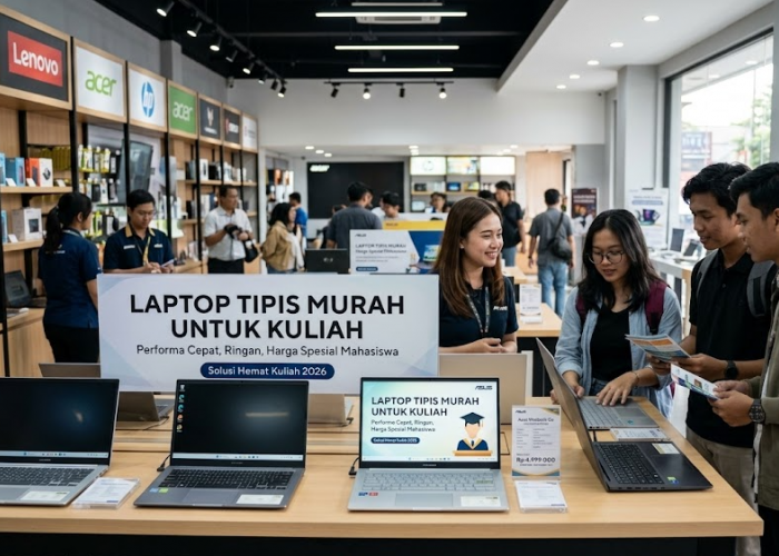 5 Pilihan Laptop Tipis Murah untuk Kuliah 2026, Anti Ngelag dan Awet Dipakai hingga 4 Tahun